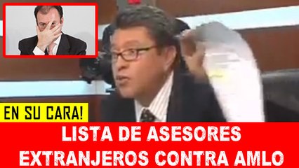 Monreal da a conocer lista de asesores extranjeros para guerra sucia contra AMLO