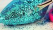 DIY How To Make Frozen Elsa Play Doh Super Glitter High Heels Disney Princess Sparkle Shoes Mighty T