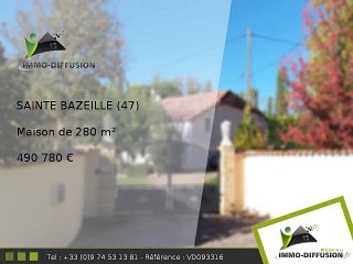 Maison A vendre Sainte bazeille 280m2 + Jardin 7700m2