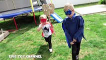 PJ MASKS Catboy Owlette Gekko Disney Junior Parody   PJ Masks Surprise Eggs & Disney Surprise Toys