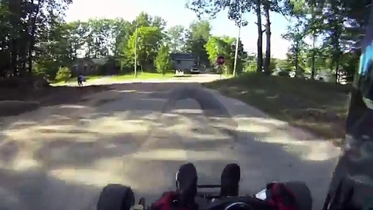 R1 Go Kart Passes a Cop