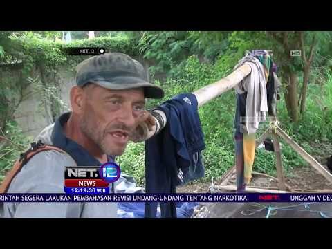 Ian Whiteley WNA Inggris Yang Hidup Lontang Lanting di Bantaran Kali Angke - NET 12