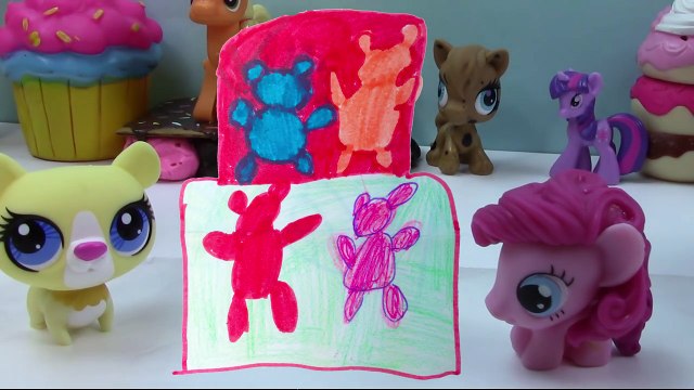 Playdoh Rainbow Gummy Bear Cake My Little Pony Pinkie Pie Fashems Littlest Pet Shop Fun