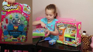 Shopkins Season 1 - Blind Mystery Baskets Opening Toy Review of Bakery, Fruit and Veg Stand Playsets