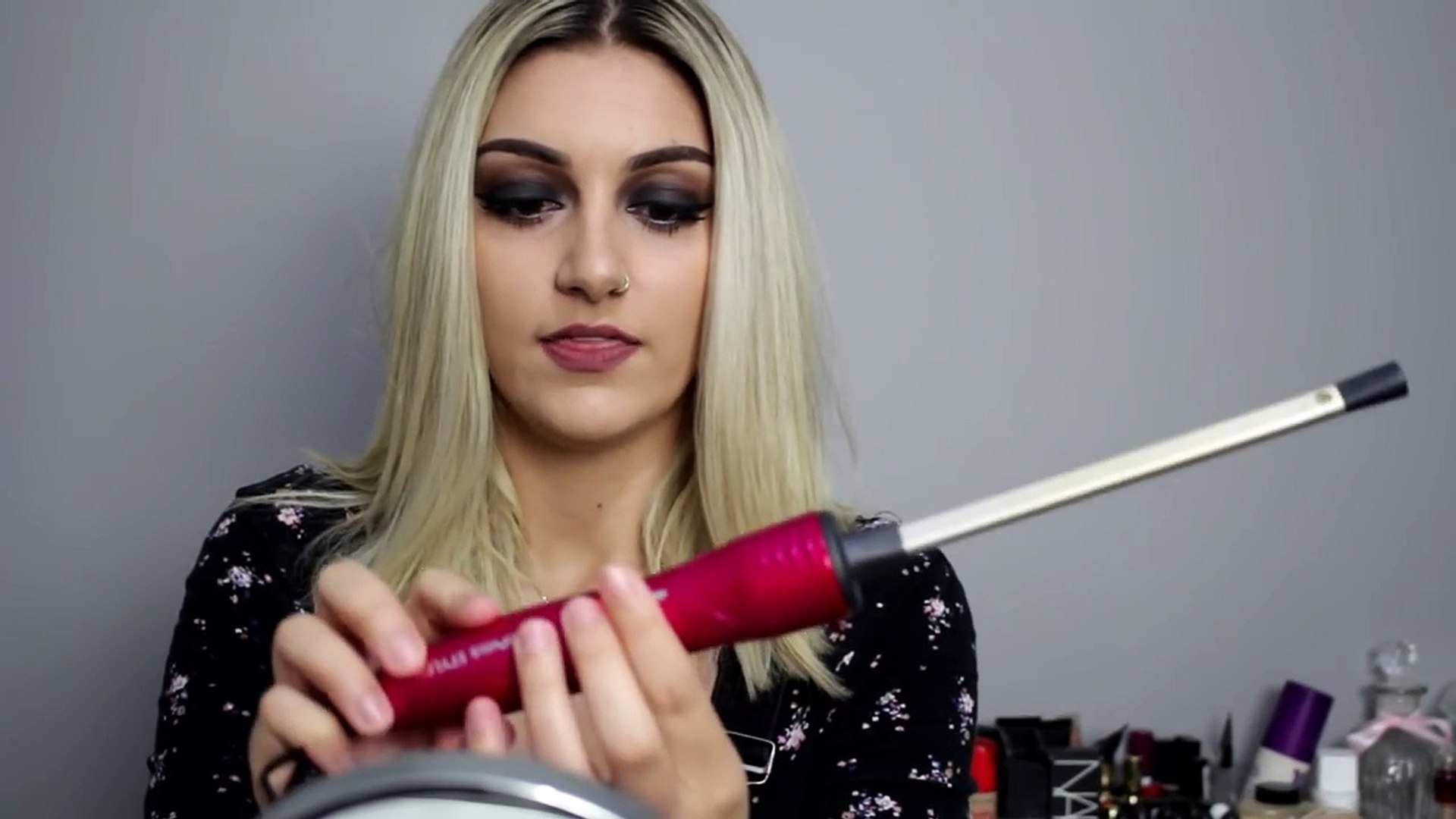 Straight To Super Curly On Short Hair Chopstick Tutorial