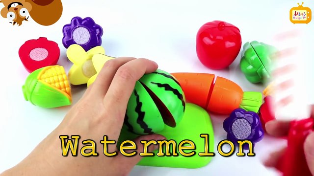 Nauka angielskiego - OWOCE i WARZYWA - FRUITS and VEGETABLES cutting - Angielski dla dzieci