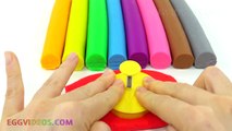 Learn Colors Play Doh Peppa Pig Animal Elephant Pooh Train Fun and Creative for Kids EggVideos.com