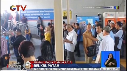 Rel KRL Patah, Ratusan Calon Penumpang Terlambat
