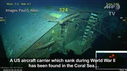 Penemuan bangkai kapal USS Lexington selepas 7 dekad