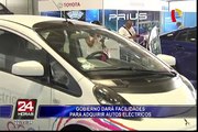 Gobierno dará facilidades para adquirir autos eléctricos