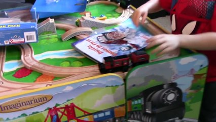 Thomas and Friends Dustin Comes in First Wooden Railway Unboxing | Playing with Trains
