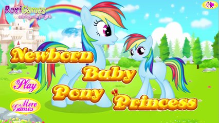 My Little Pony Rainbow Dash Pregnant Newborn Baby Pony Princess ( Make Up and Dress Up Game )