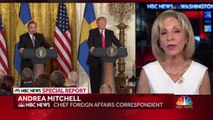 President Trump And Swedish PM Stefan Löfven Hold News Conference At White House