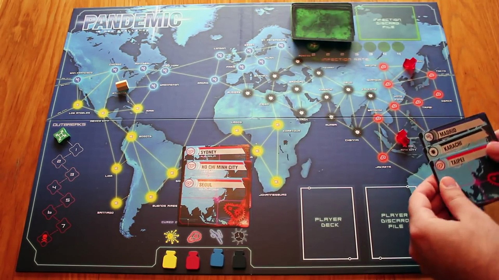 ⁣Pandemic Board Game Tutorial - Game Setup