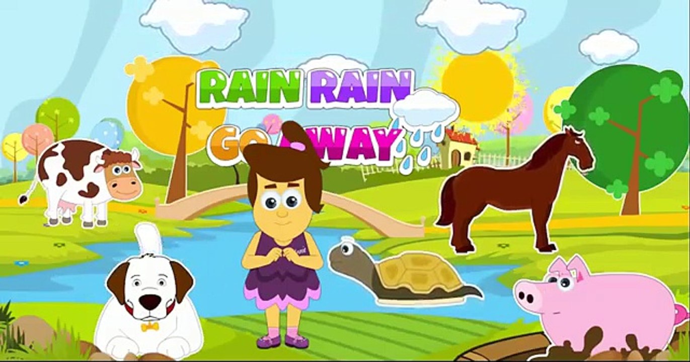 Rain Rain Go Away | Nursery Rhyme With Lyrics | Cartoon Animation Rhymes & Songs for Children