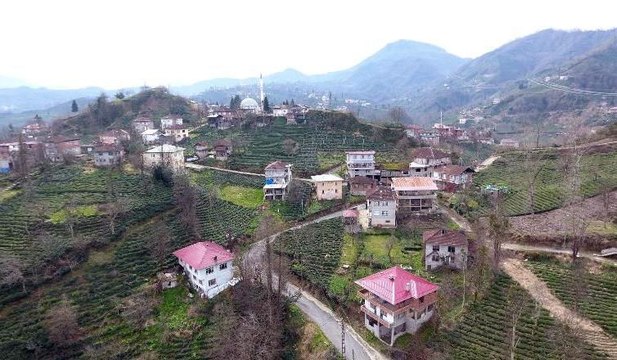 Rize'de bir köy heyelan nedeniyle boşaltılıyor