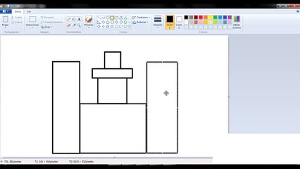 Dibujos para niños con Paint: Cómo dibujar un castillo con Paint