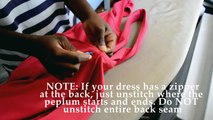 DIY Shoulder Ruffle Dress-(RYC) 14