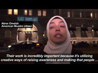 The artist behind the 'light projection protests' on Trump Hotel