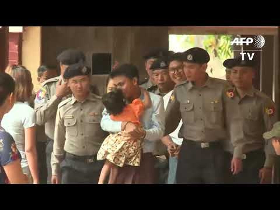 Detained Reuters journalists arrive in Myanmar court