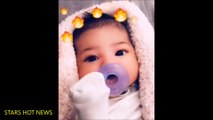 Kylie Jenner shares first good look at baby Stormi's face