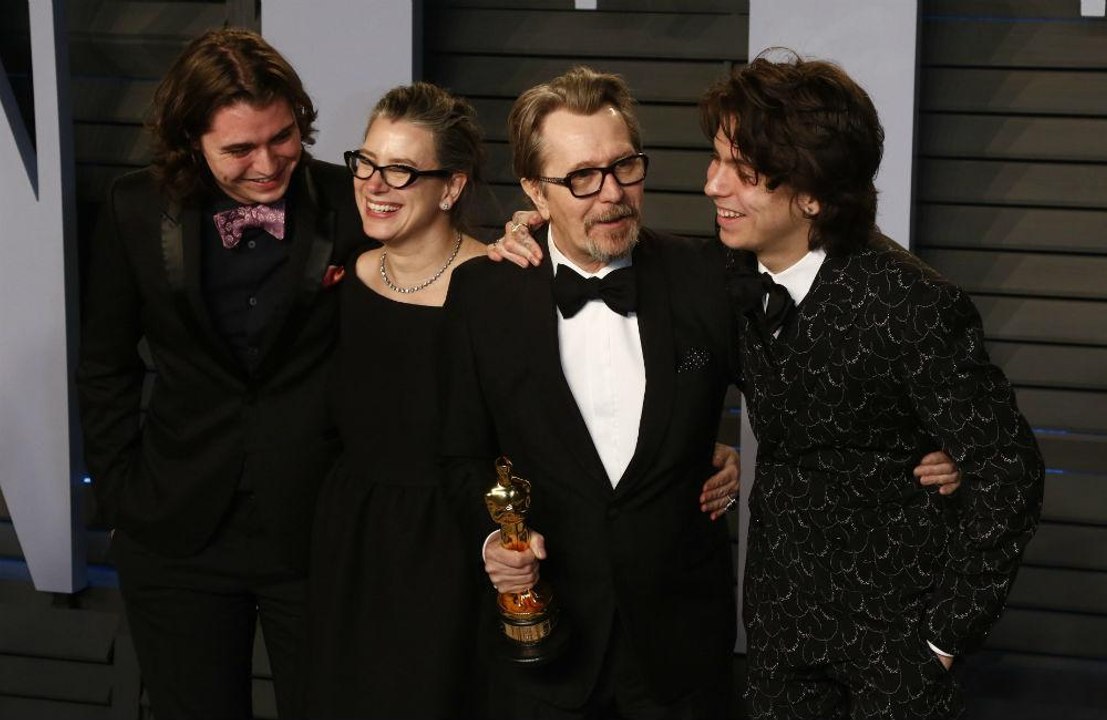 Gary Oldman defended by son