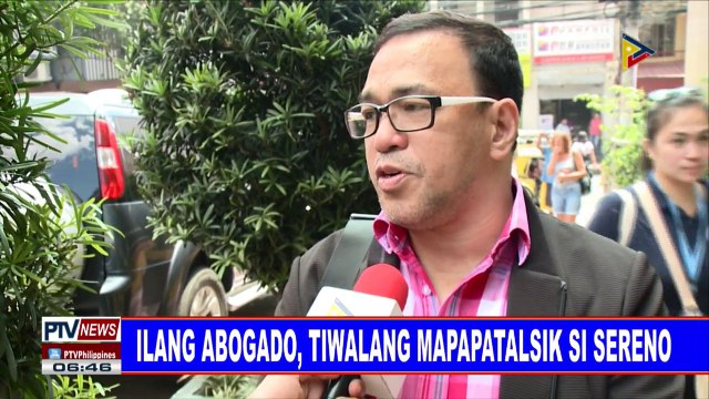#PTVNEWS: Ilang abogado, tiwalang mapapatalsik si Sereno