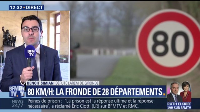 Limitation à 80km/h: La mesure appliquée de façon brutale passe mal , reconnaît un député LaREM