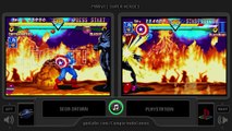 Marvel Super Heroes (Sega Saturn vs Playstation) Side by Side Comparison