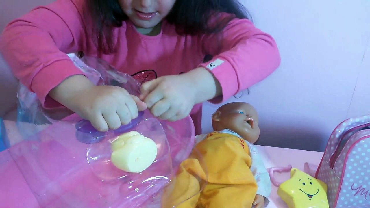 BABY BORN ALIVE (PART 1) TAKING SHOWER FEEDING CHANGING DIAPER CRYING SINGING AND SLEEPING