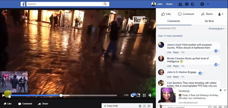 Inmigrantes africanos destruyen Florencia en Italia.