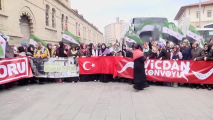 Vicdan Konvoyu'na Sivaslı Kadınlardan Destek