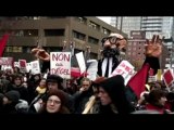 UQAM en grève: débat, manif et répression policière