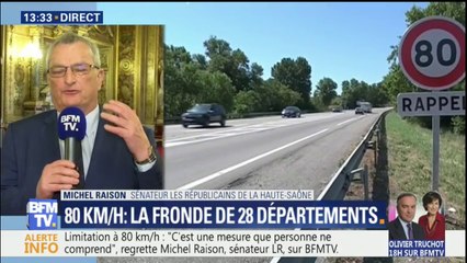 Limitation à 80 km/h: "J’appelle le gouvernement à modifier sa position", déclare Michel Raison, sénateur LR