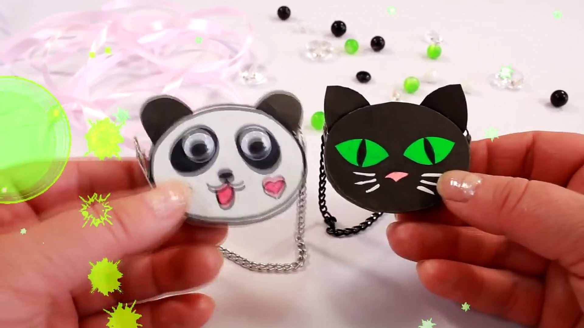 Панда и Кот DIY - МИНИ СУМОЧКИ ИЗ БУМАГИ