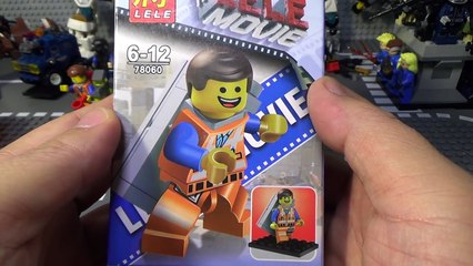 Lele 무비 에밋 건전지 배터리 버전 레고 짝퉁 미니피규어 조립 리뷰 Lego emmet
