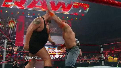 Raw- John Cena vs. Big Show WrestleMania Rewind Match   07-march   2018
