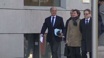 Francisco Camps llega a la Audiencia Nacional para declarar como testigo.