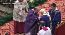 Benedict XVI thanks everyone during his last Mass at St. Peter's Basilica