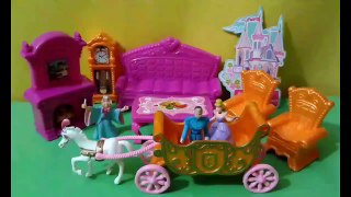 مجموعة الأميرة سندريلا والساحرة دمية اللعب واثاث-set Princess Cinderella Charming Doll Toys