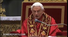 Benedict XVI homily for the ceremony to create six new cardinals