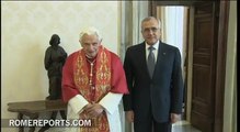 Benedict XVI recalls recent trip to Lebanon during Vatican meeting with president