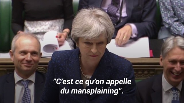 Theresa May accuse Jeremy Corbyn de mansplaining au Parlement britannique