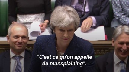 Theresa May accuse Jeremy Corbyn de "mansplaining" au Parlement britannique