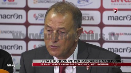 Lista e kuqezinjve për Marokun e Maqedoninë - News, Lajme - Vizion Plus