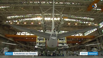 Airbus : 3600 postes menacé par une baisse des productions