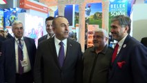 Dışişleri Bakanı Çavuşoğlu, turizm fuarında Türk stantlarını gezdi (1) - BERLİN