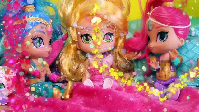 Shimmer and Shine Genie Sleepover with Pillow Fight, Smores, Tala, Nahal + Nazboo