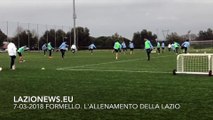 FORMELLO. L'allenamento della Lazio pre-Dinamo