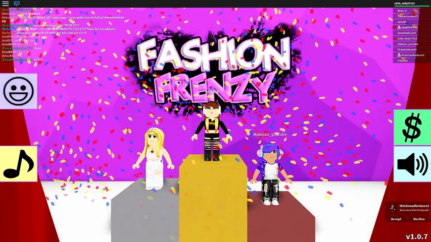 Little Kelly Is A Runway Model Roblox Fashion Frenzy Video Dailymotion